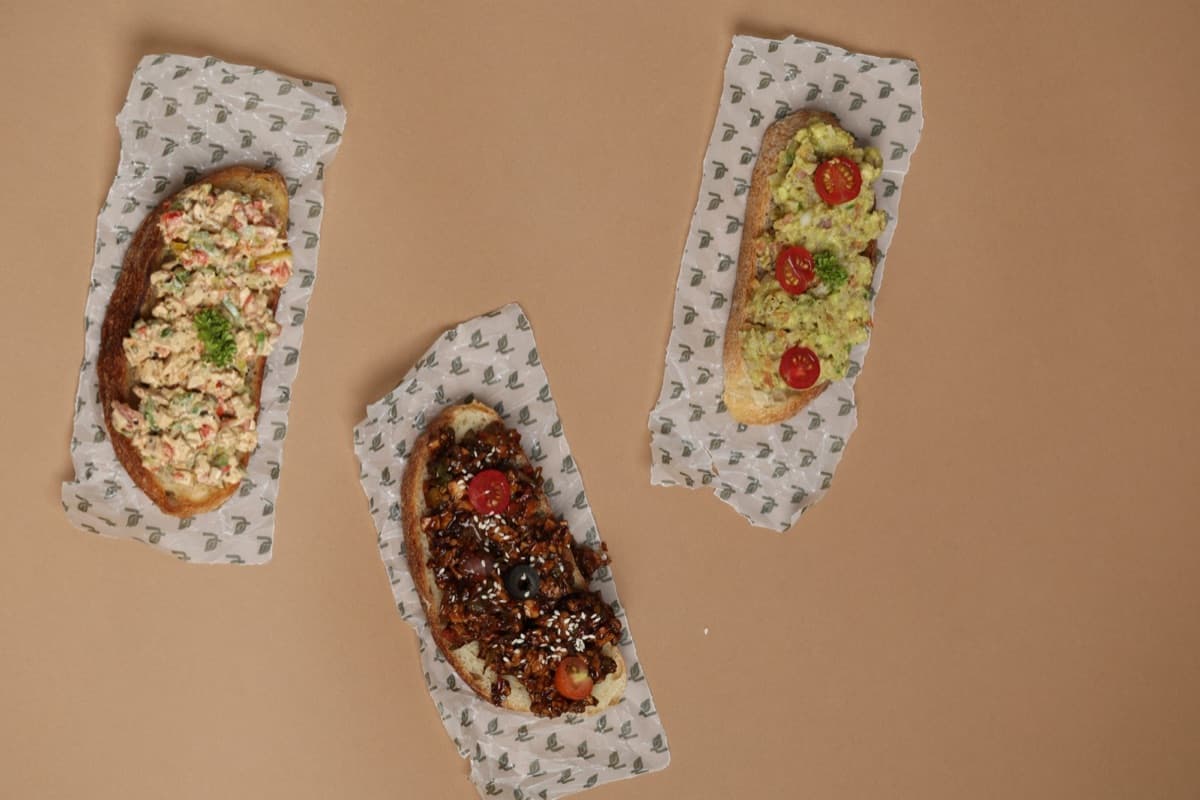 Leafy Plate open sandwiches